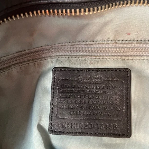 Coach Colette Leather Op Art Logo Tote Bag - Picture 10 of 10